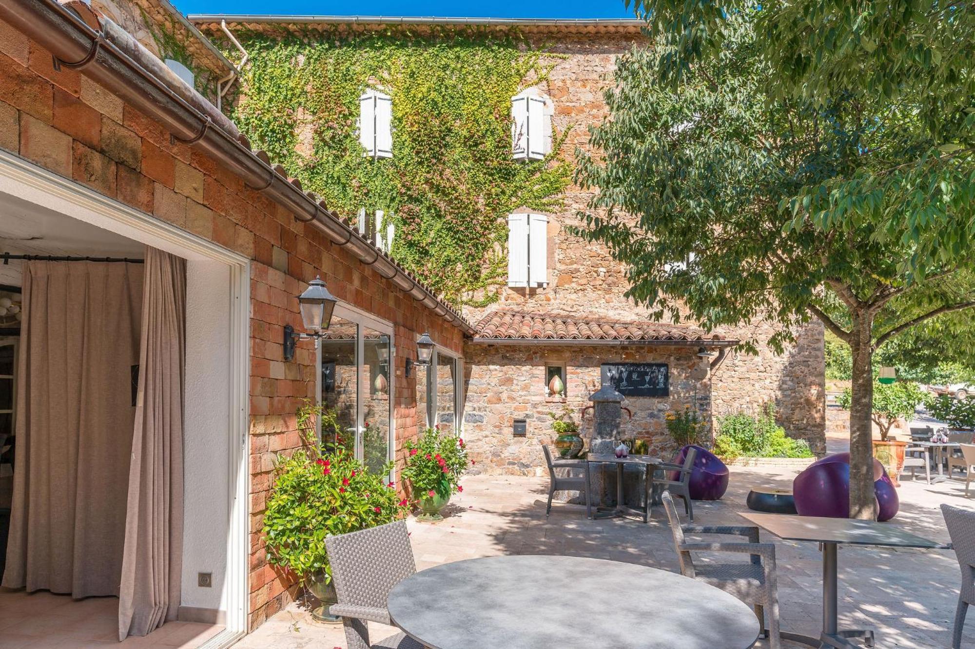 Logis Hotel Restaurant Le Pradinas Anduze Eksteriør bilde